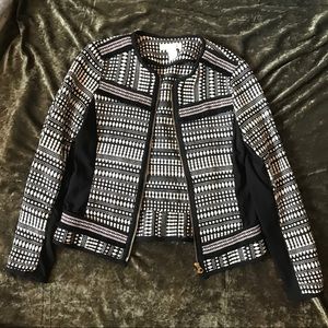 H&M blazer with Aztec print